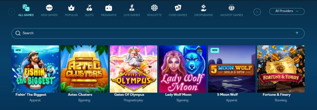 oshi casino games